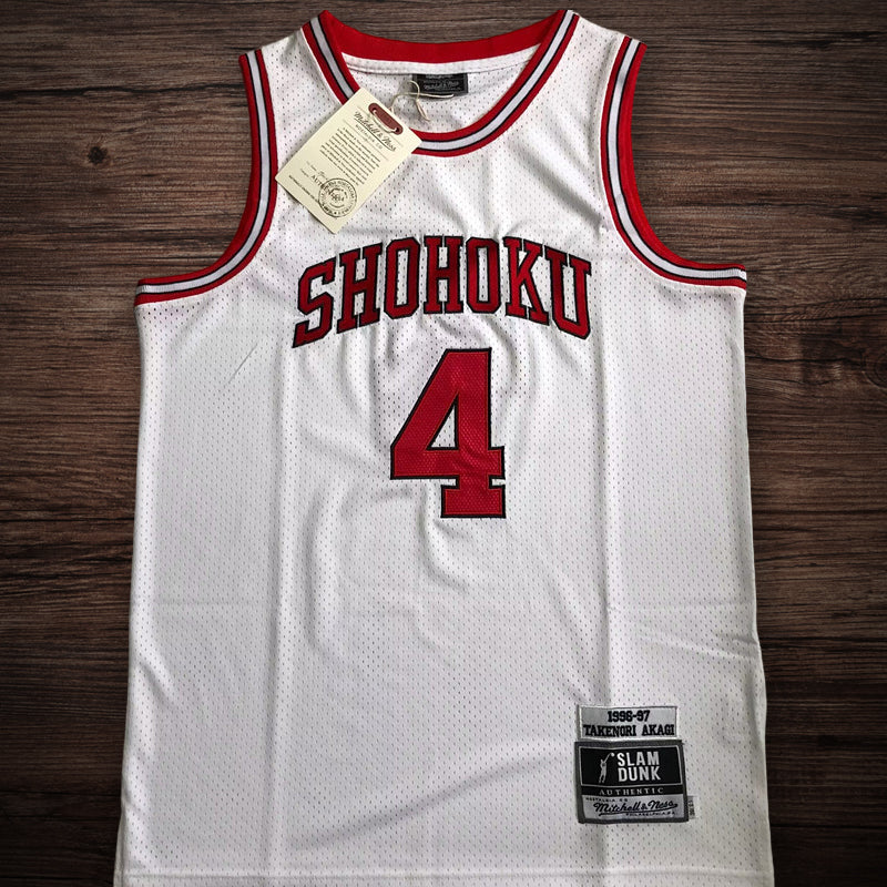 Men’s Slam Dunk 1996/97 #4 Takenori Akagi White Jersey