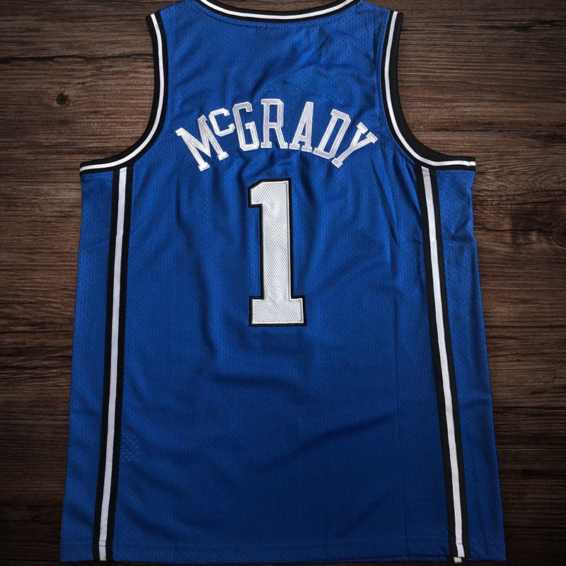 Men’s Orlando Magic 2003-04 #1 McGrady Blue Jersey