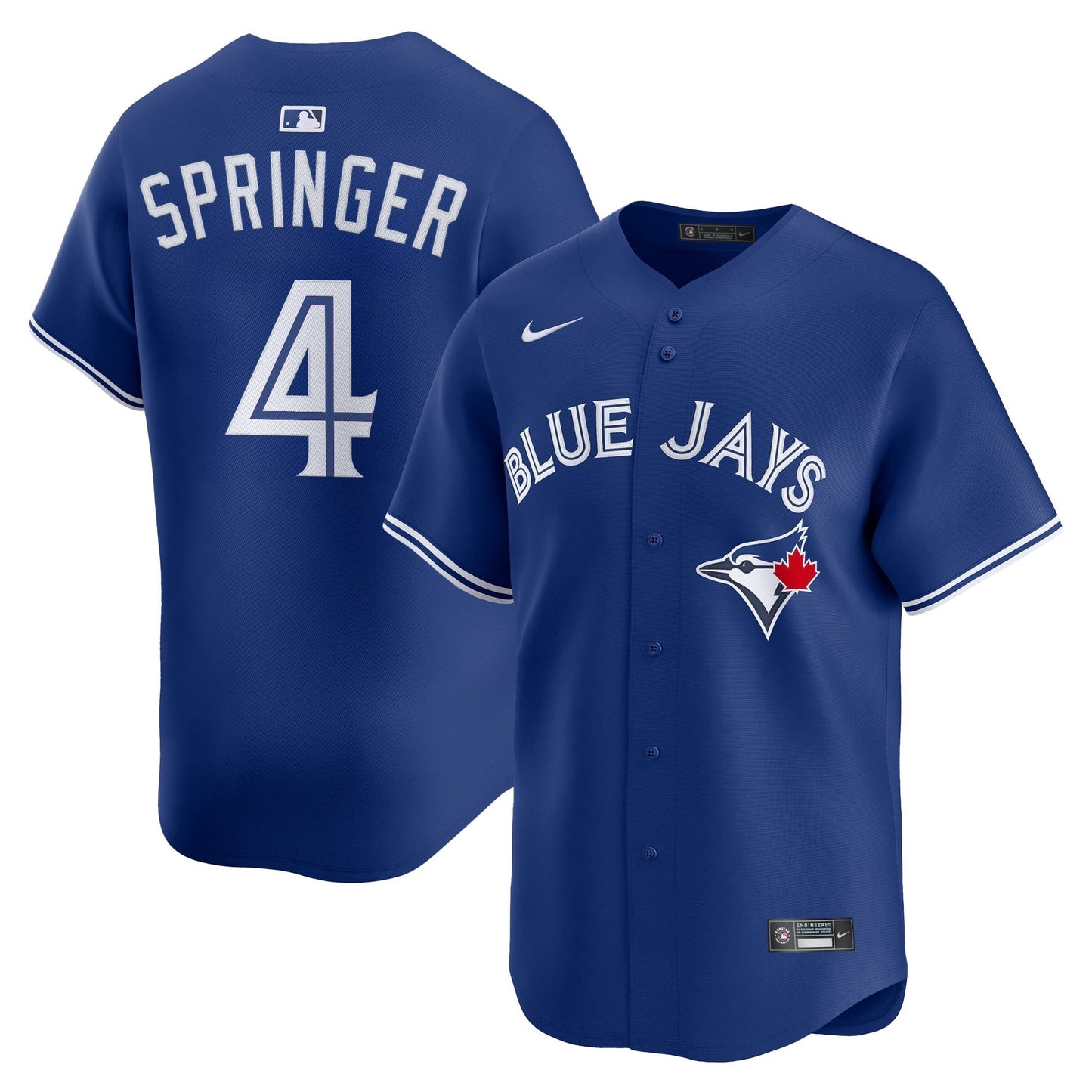 Men’s Toronto Blue Jays George Springer #4 Blue Baseball Jersey