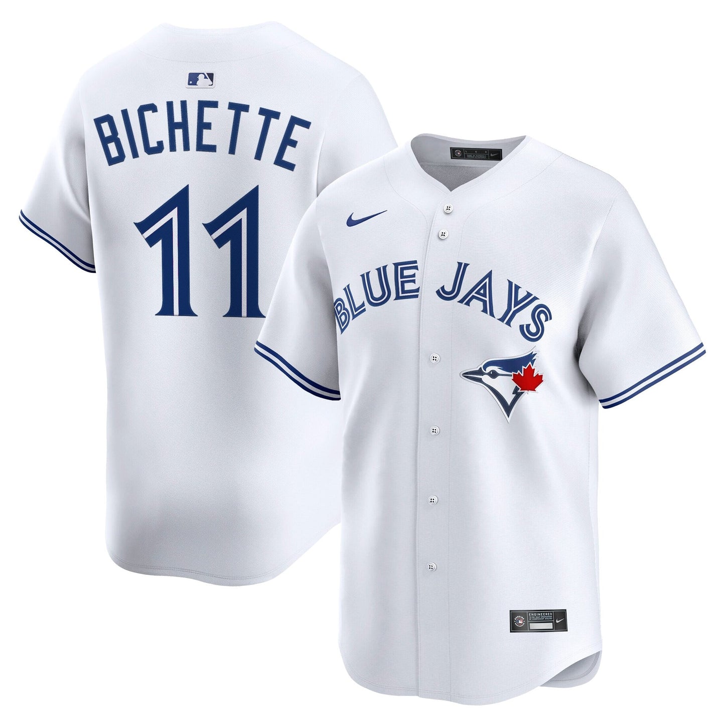 Men’s Toronto Blue Jays Bo Bichette #11 White Stitched Jersey