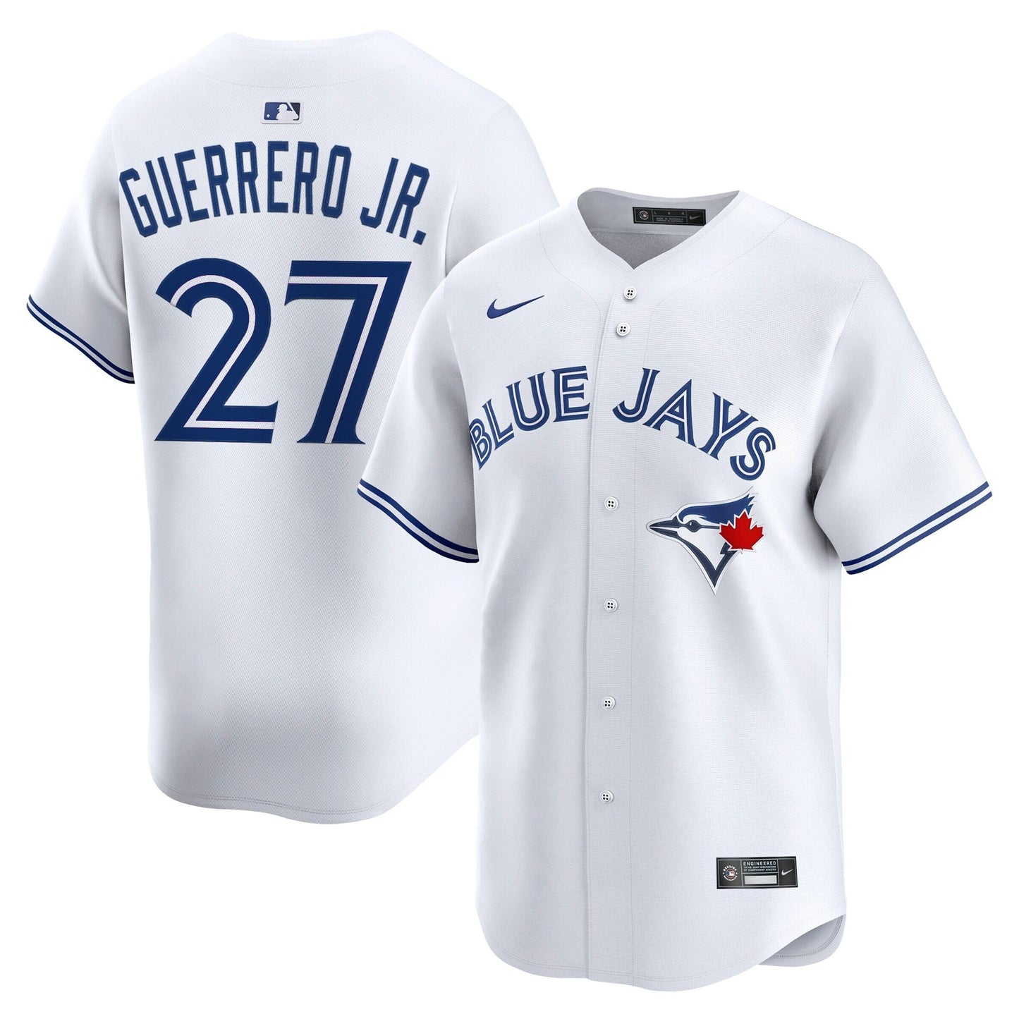 Men’s Toronto Blue Jays Vladimir Guerrero Jr. #27 White Baseball Jersey