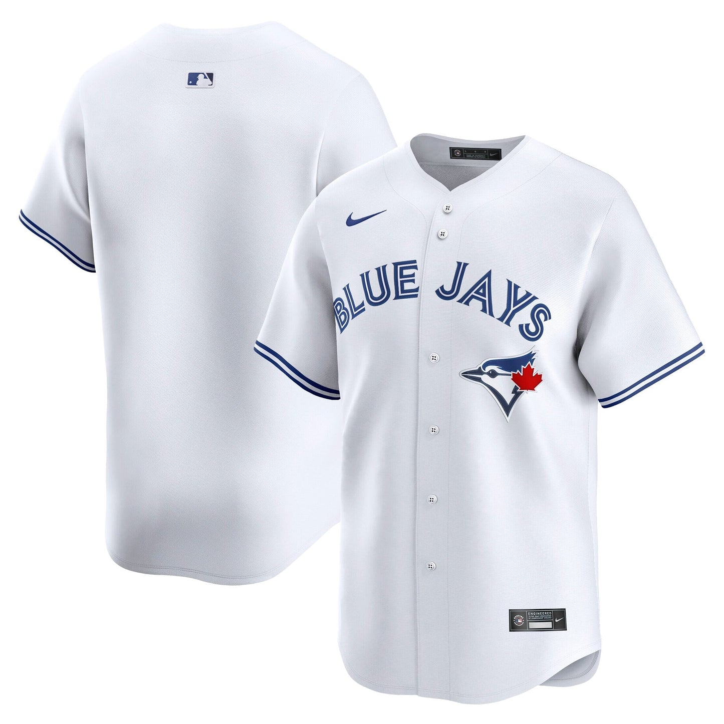 Men’s Toronto Blue Jays White Home Blank Jersey