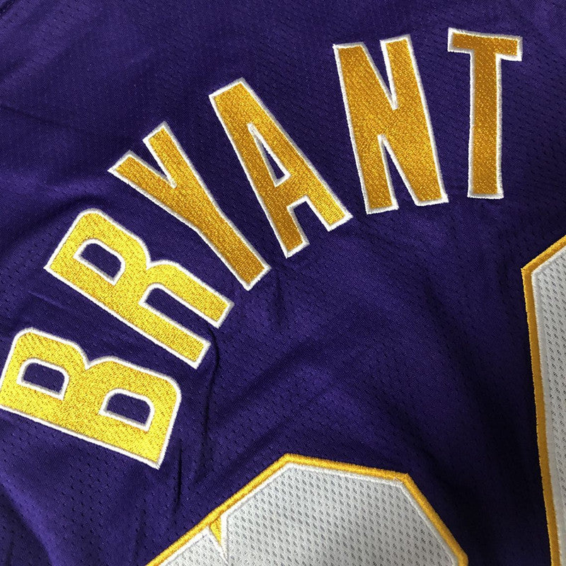 Men’s Los Angeles Lakers 60Th Anniversary #24 Kobe Bryant 2007-08 Jersey Purple