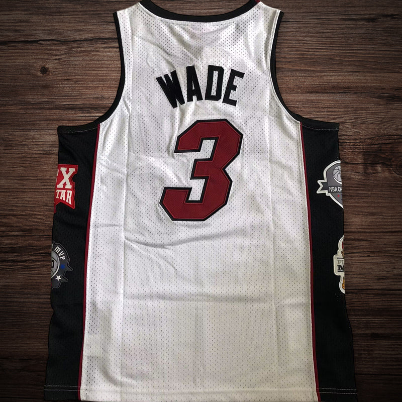 Men’s half of fame 2003-19 Miami #3 Wade Jersey