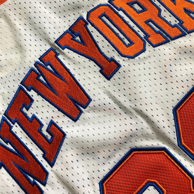 Men’s 1985-86 New York Knicks #33 Ewing Jersey in white