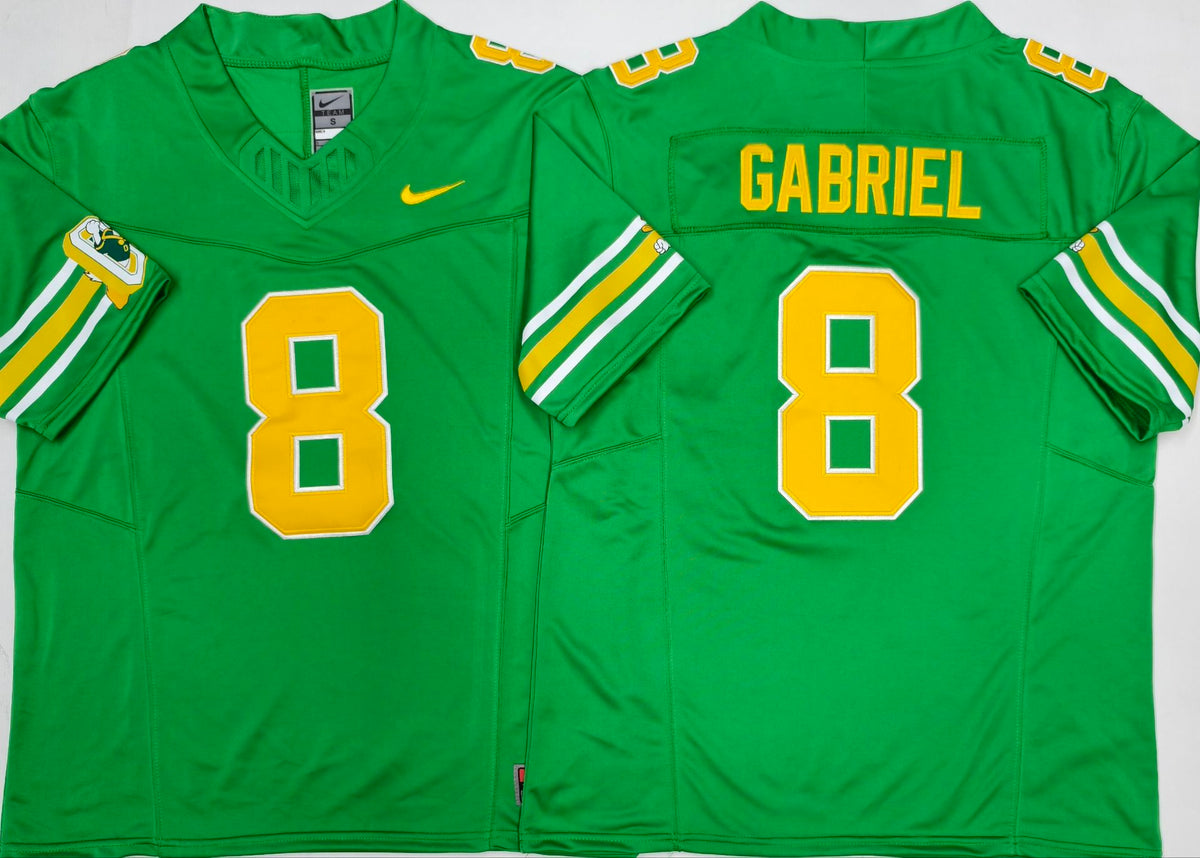 Men’s Oregon Ducks Green #8 GABRIEL Stitched Jersey