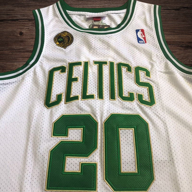Men’s Boston Celtics 2008 Champions #20 Ray Allen White Jersey