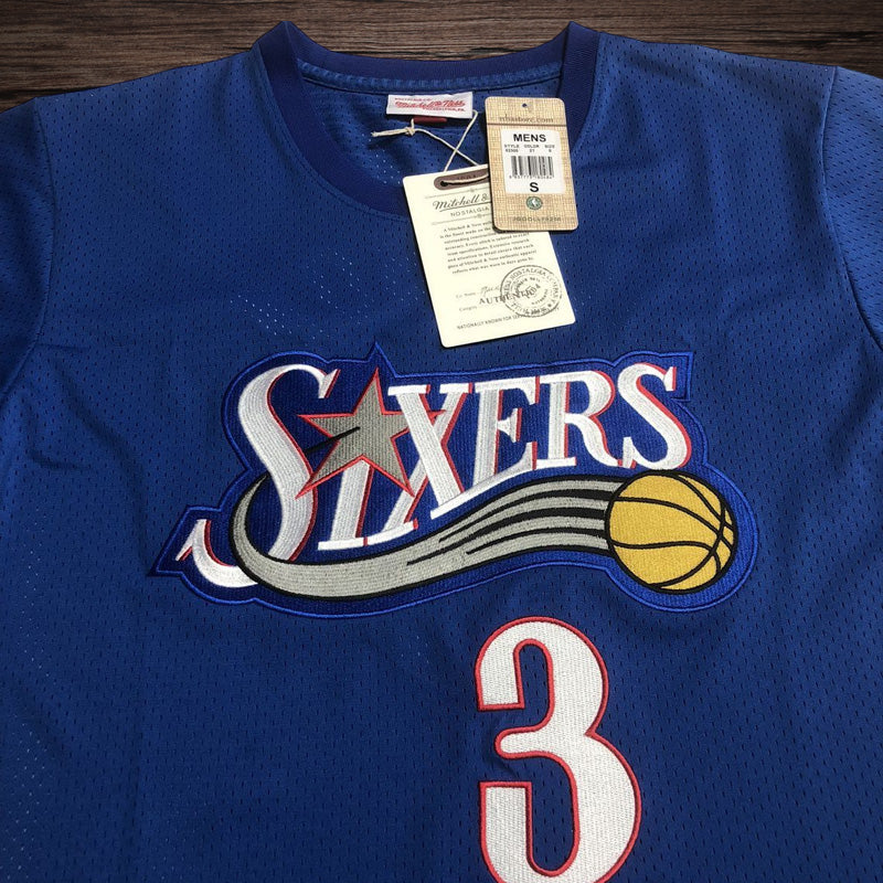Men’s Philadelphia 76ers #3 IVERSON Short Sleeve Jersey