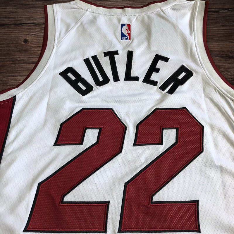 Men’s Miami Heat #22 Butler White Jersey