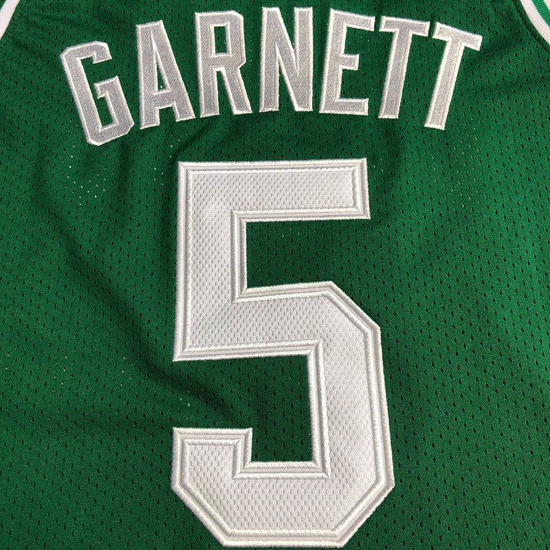 Men’s Boston Celtics 2007-08 #5 Kevin Garnett Jersey Green All Stitched