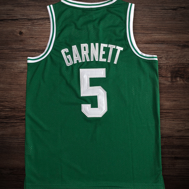 Men’s Boston Celtics 2007-08 #5 Kevin Garnett Jersey Green All Stitched