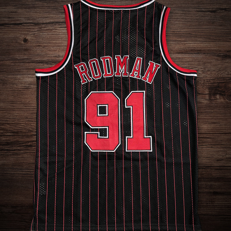 Men’s Chicago Bulls 1996-97 #91 Dennis Rodman Jersey