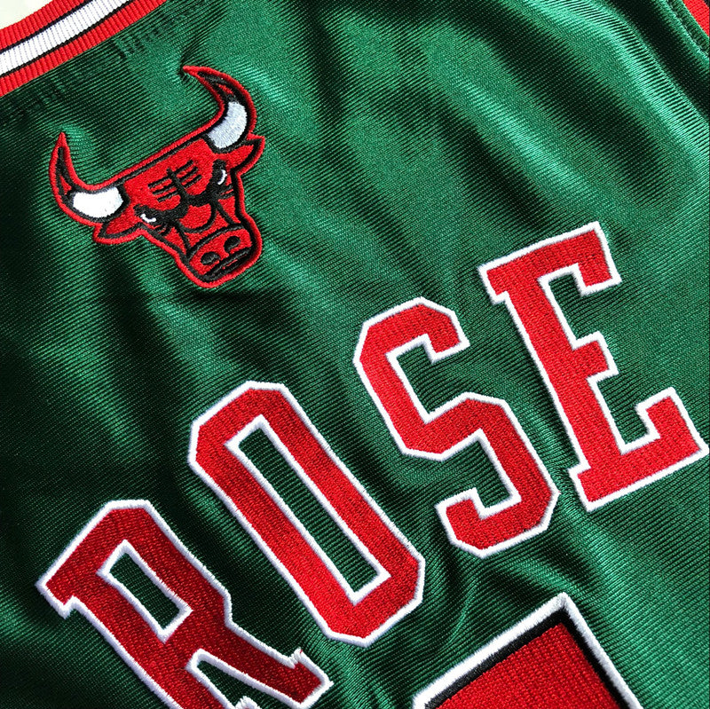 Men’s Chicago Bulls 2008-09 #1 Derrick Rose Jersey Green