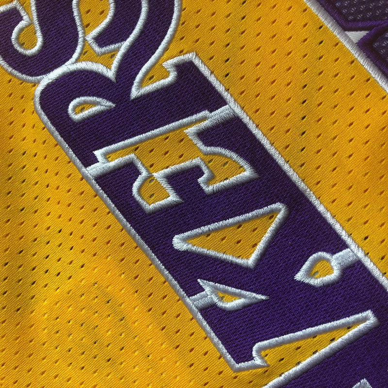 Men’s Los Angeles Lakers #23 James Yellow Short Sleeve Jersey