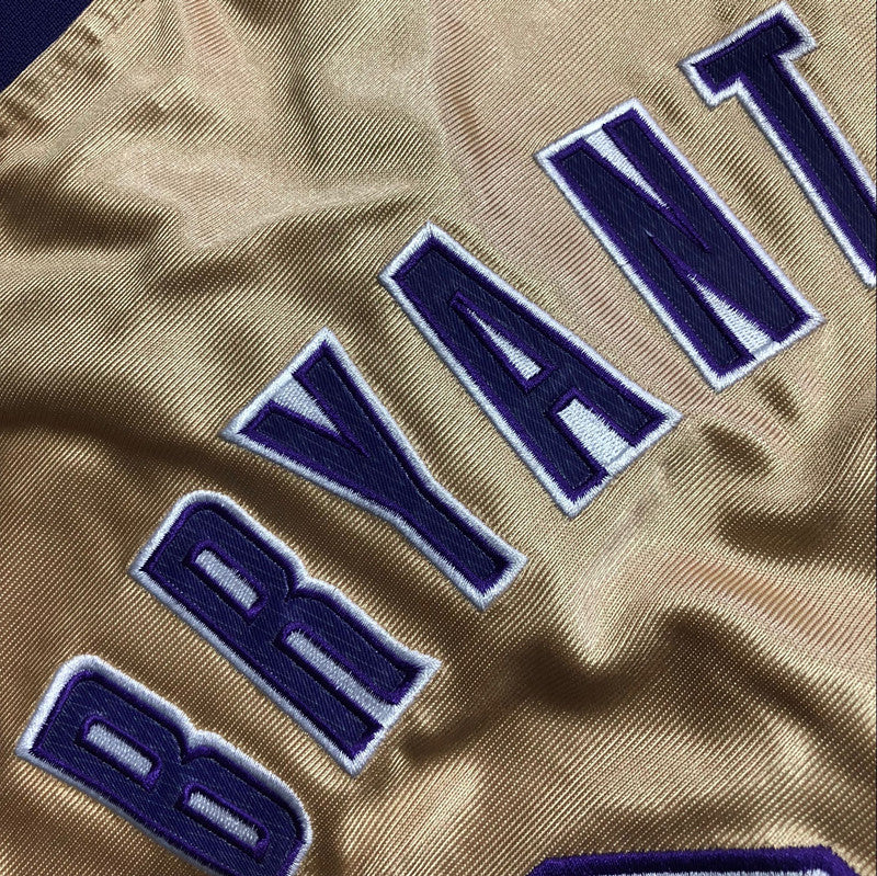 Men’s Los Angeles Lakers 1996-2016 Hall of Fame #24 Kobe Bryant Jersey Gold