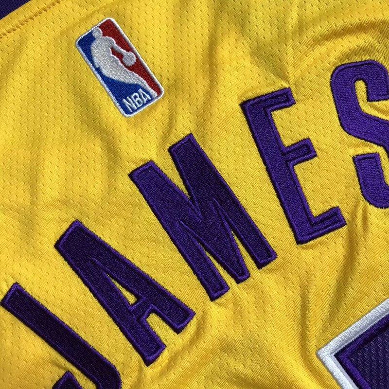 Men’s Los Angeles Lakers #23 James Yellow jersey