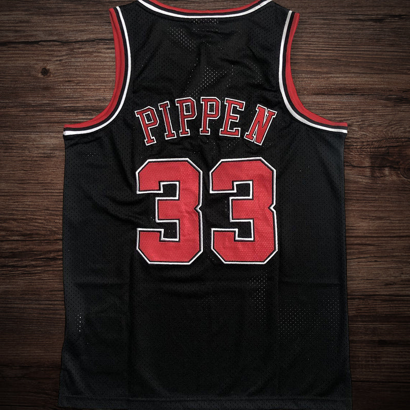 Men’s Chicago Bulls 1997-98 #33 Scottie Pippen Jersey Black