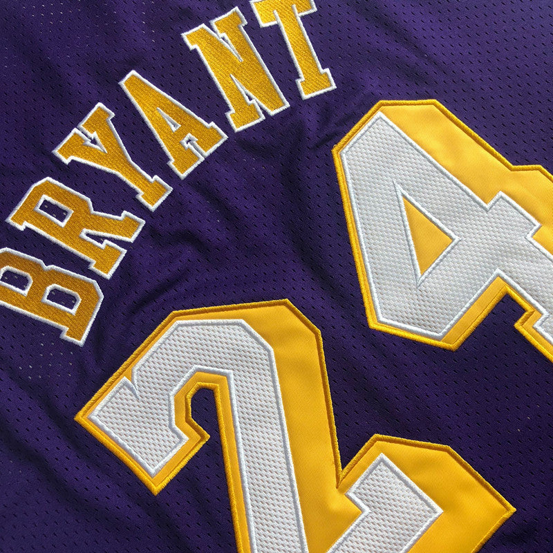 Men’s Los Angeles Lakers 2007-08 #24 Kobe Bryant Purple Jersey