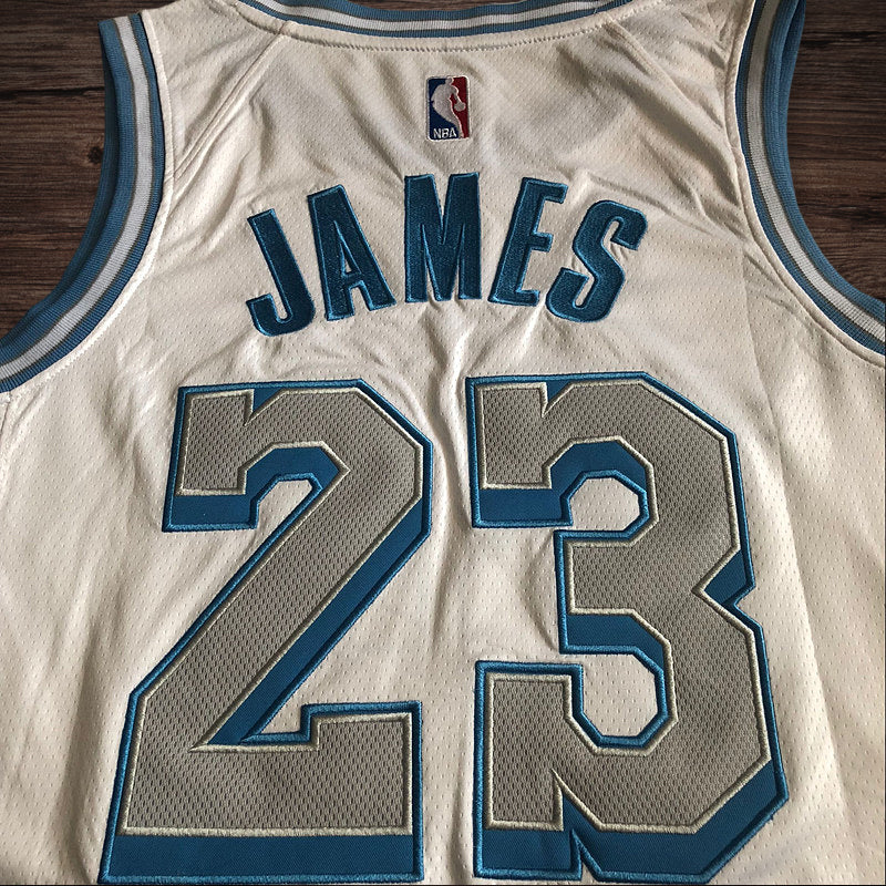 Men’s Los Angeles Lakers City Edition #23 Lebron James Jersey