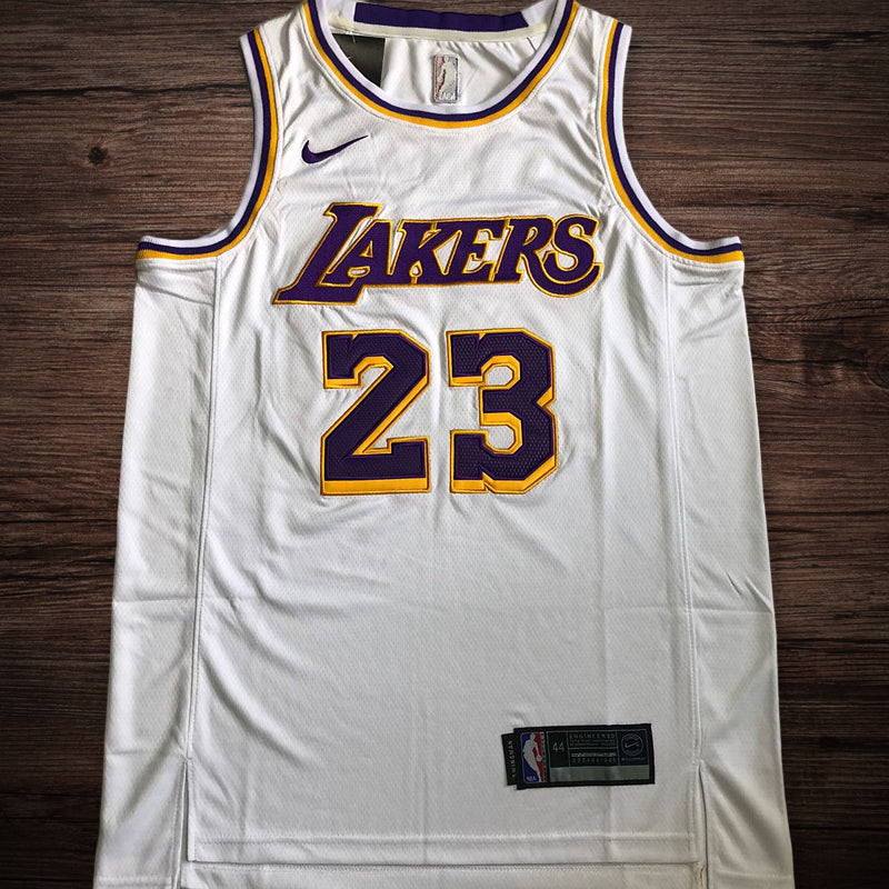 Men’s Los Angeles Lakers #23 James white jersey