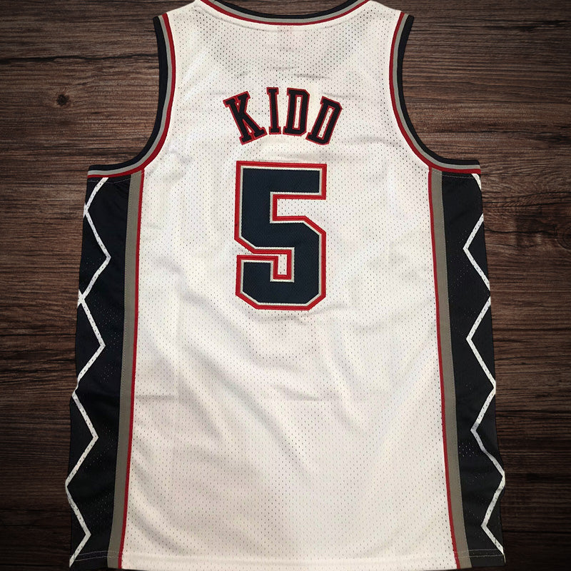 Men’s Brooklyn Nets 2006/07 #5 Jason Kidd White Jersey