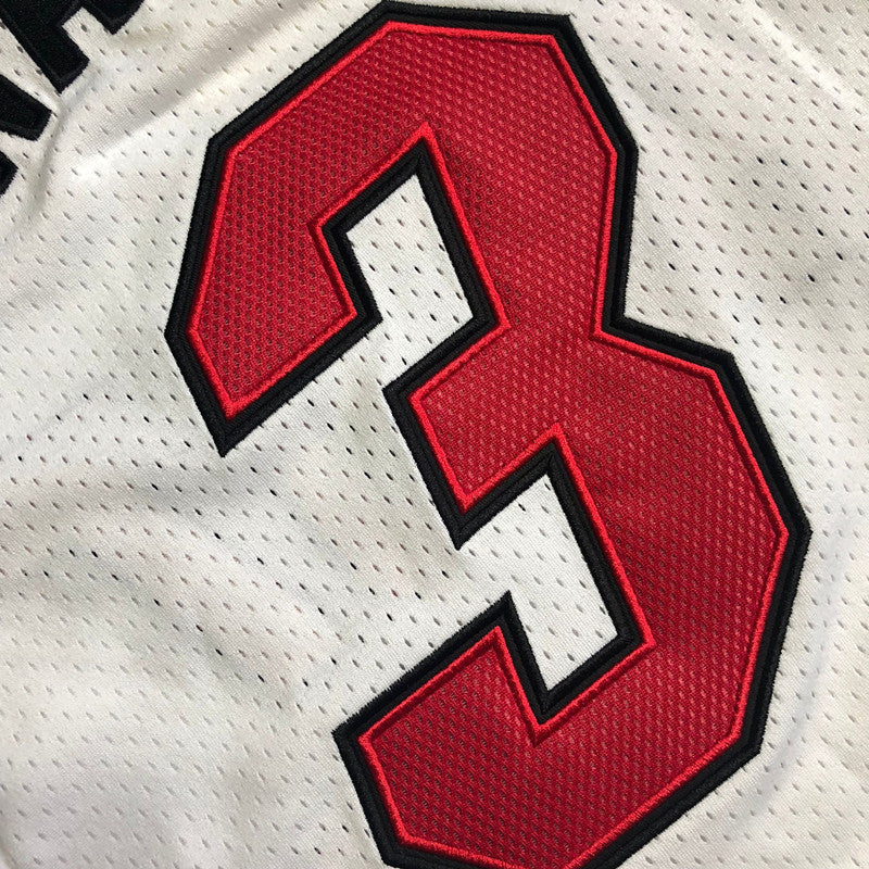 Men’s Heat 2005-06 #3 WADE White Jersey