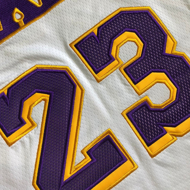 Men’s Los Angeles Lakers #23 James white jersey