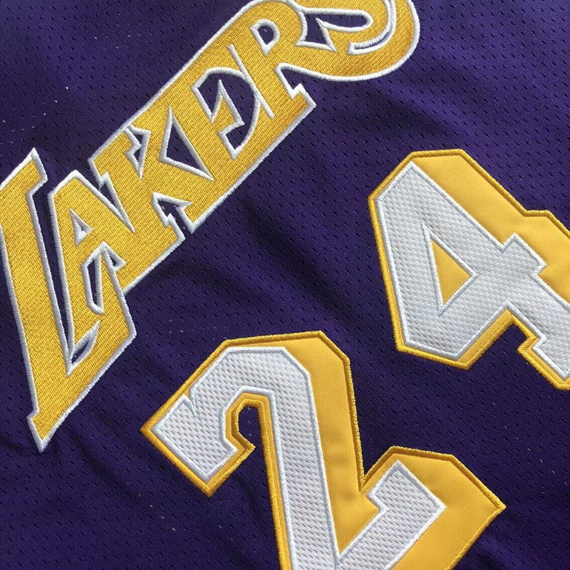Men’s Los Angeles Lakers 2007-08 #24 Kobe Bryant Purple Jersey