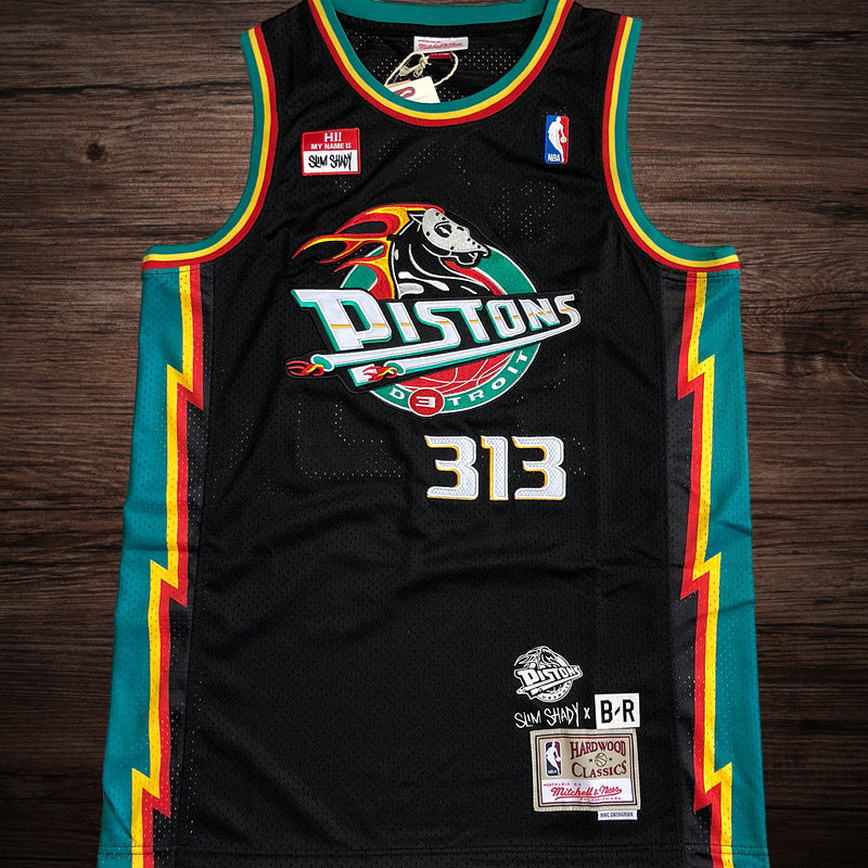 Men’s Eminem x Br Remix Shady Detroit Pistons Jersey