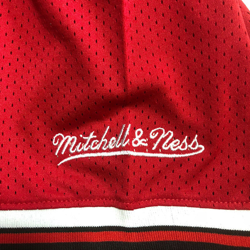 Men’s Chicago Bulls Black #23 Jordan Red Short Sleeve Jersey