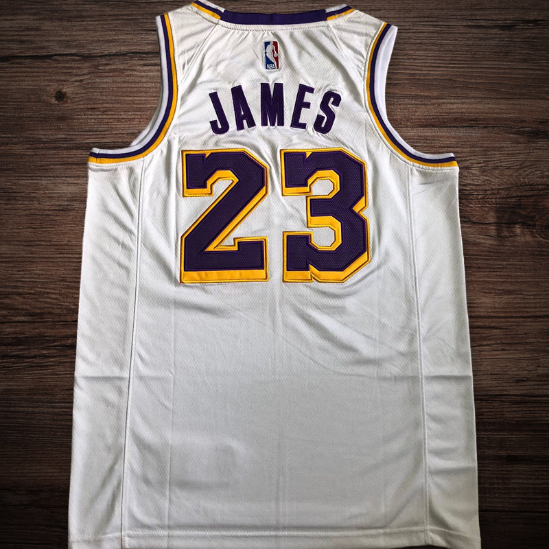 Men’s Los Angeles Lakers #23 James white jersey