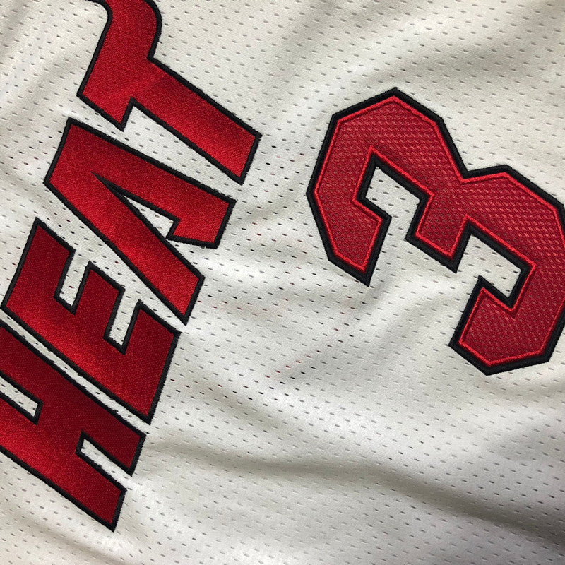 Men’s Heat 2005-06 #3 WADE White Jersey