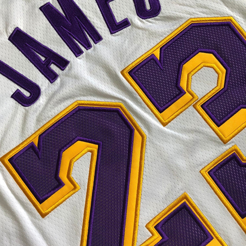 Men’s Los Angeles Lakers #23 James white jersey