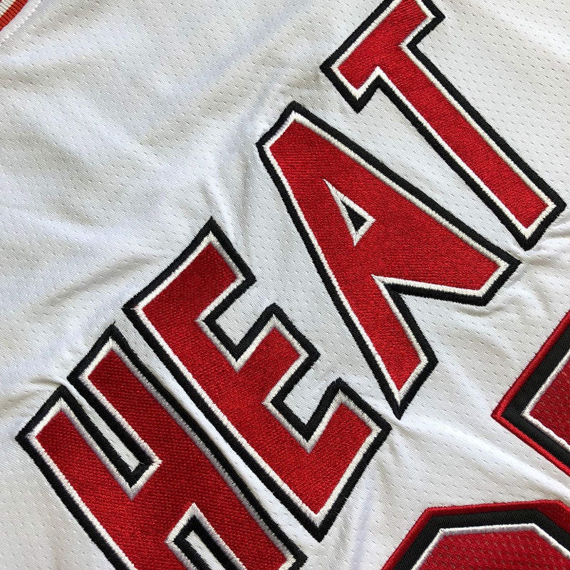Men’s Miami Heat #22 Butler White/Red Jersey