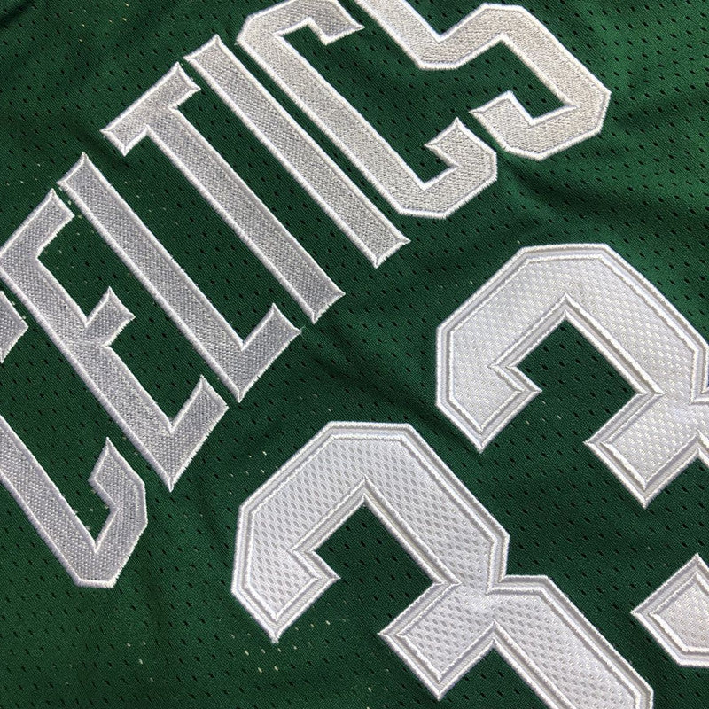 Men’s Boston Celtics 1985-86 #33 Larry Bird Jersey Green All Stitched