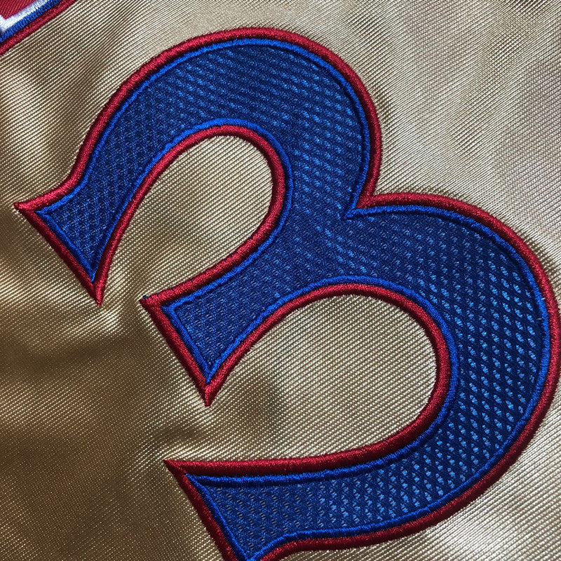 Men’s Philadelphia 76ers 1996/97 #3 Allen Iverson Gold Limited Edition Jersey