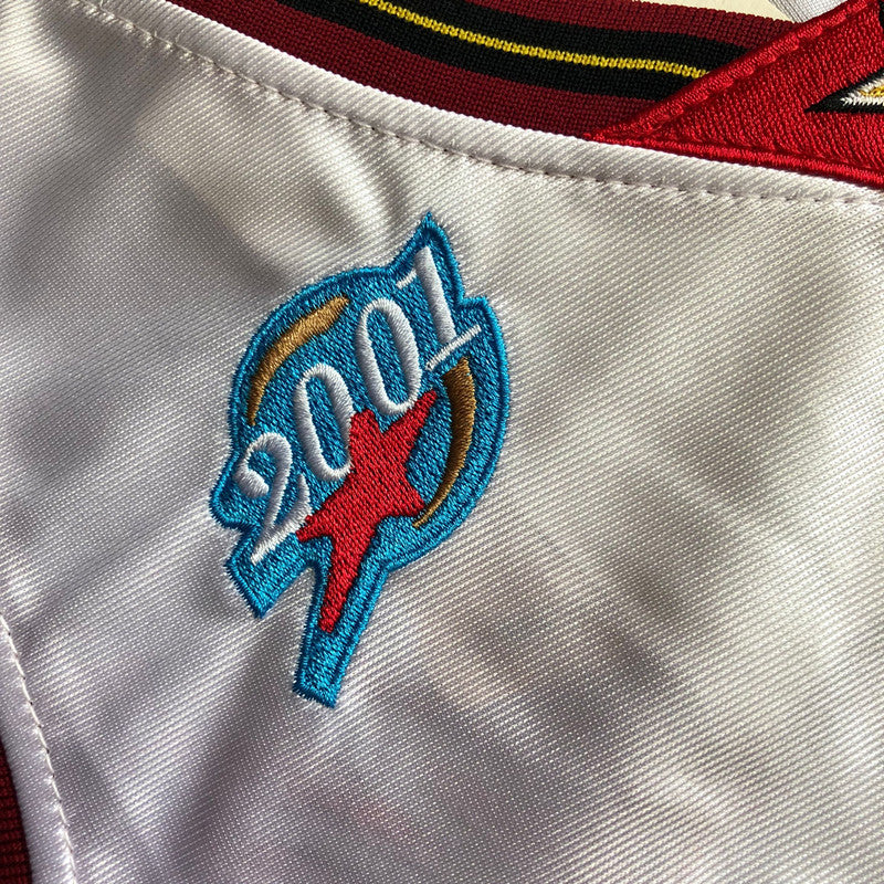 Men’s Sixers 2001 All star #3 Iverson white jersey
