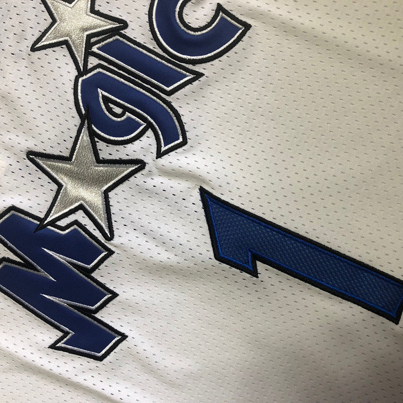 Men’s Orlando Magic #1 McGrady White Short Sleeve Jersey