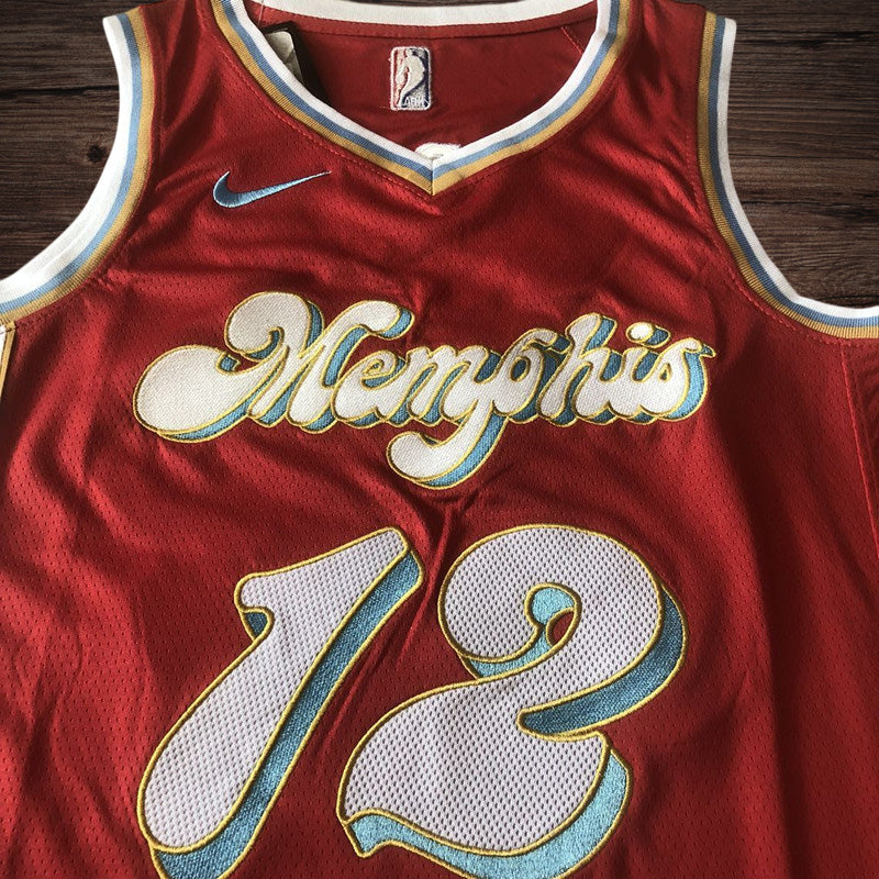 Men’s Memphis Grizzlies 2025 City Edition #12 Morant Jersey