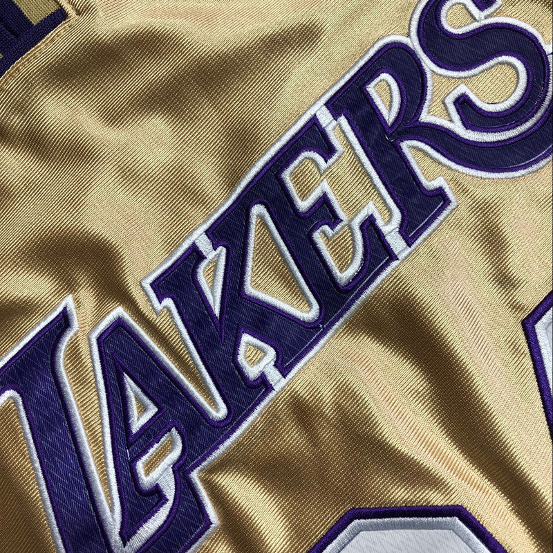 Men’s Los Angeles Lakers 1996-2016 Hall of Fame #24 Kobe Bryant Jersey Gold