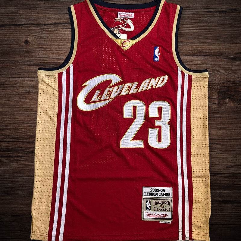 Men’s Cavaliers 2003-04 #23 James Red Jersey