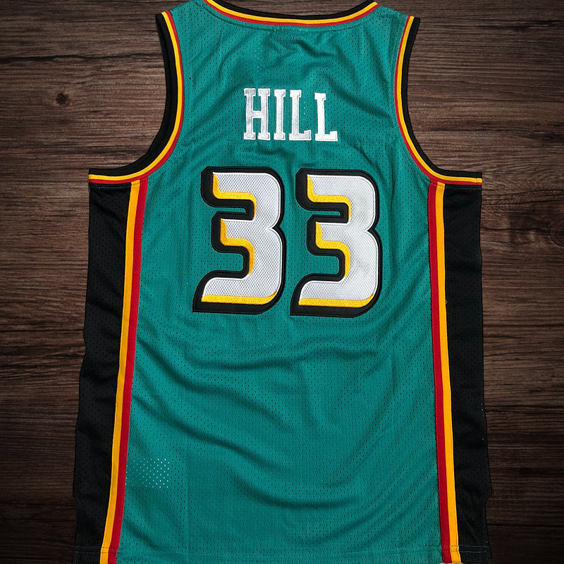 Men’s Detroit Pistons 1998-99 #33 Grant Hill Jeresy