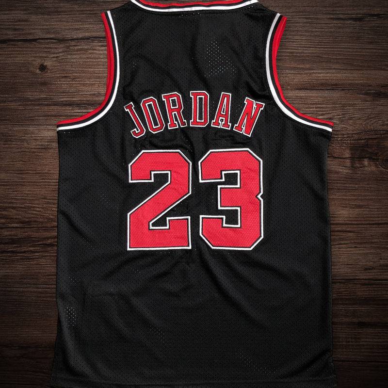 Men’s Chicago Bulls 1997-98 #23 Michael Jordan Jersey Black