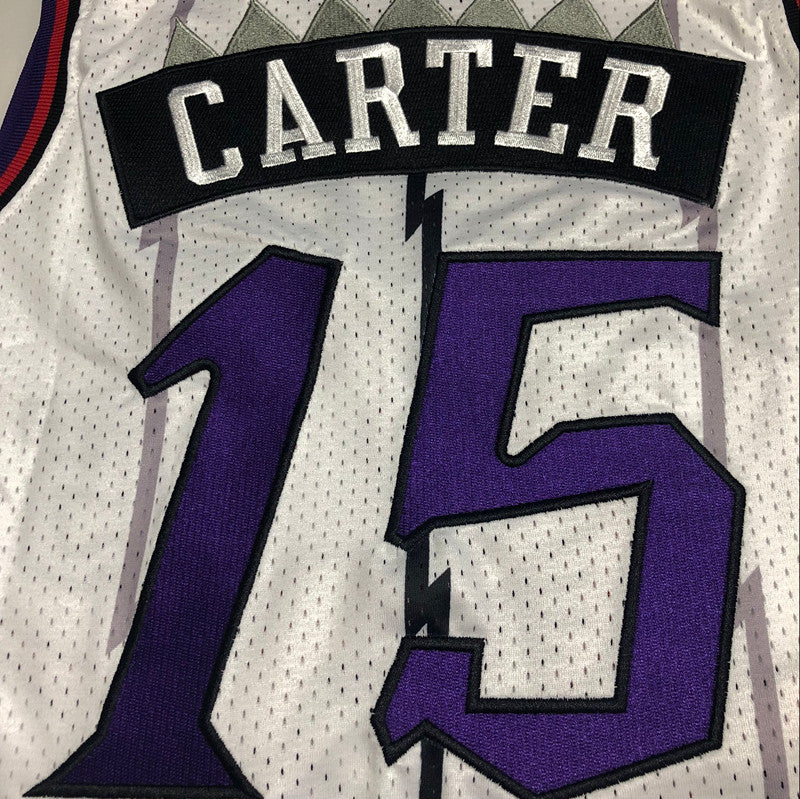 Men’s Toronto Raptors 1998-99 #15 Vince Carter Jersey White
