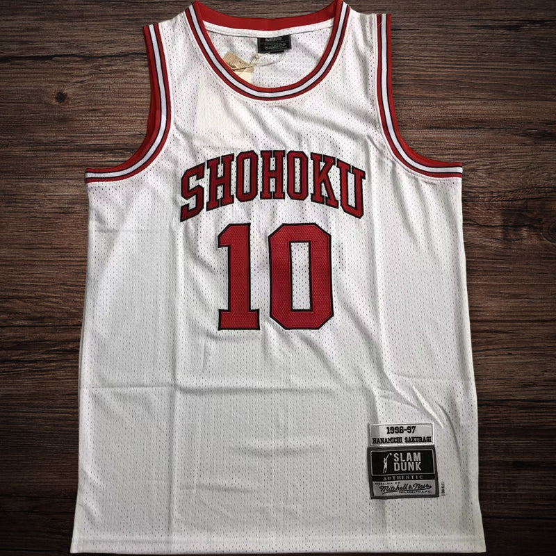 Men’s Slam Dunk Shohoku #10 white jersey