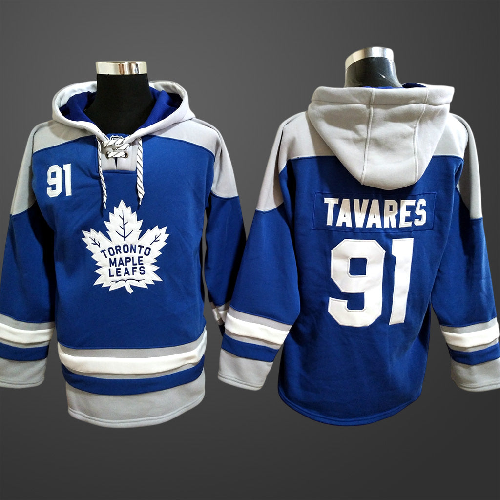 Men’s Toronto Maple Leafs John Tavares #91 All Stitched Hoodie