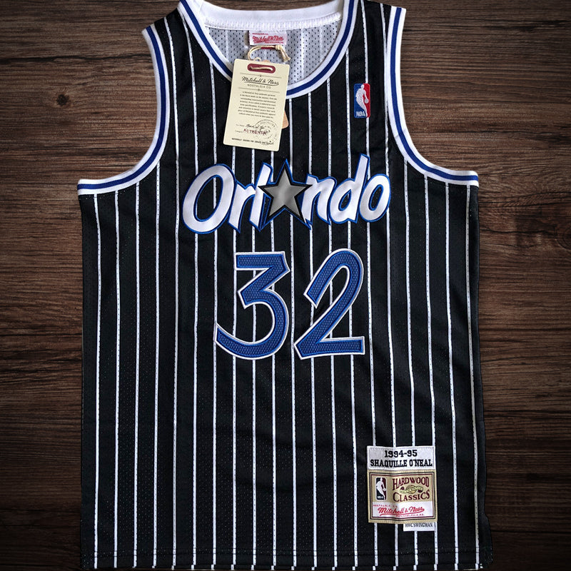 Men’s Orlando Magic 1994-95 #32 Shaquille O’neal Jersey Black