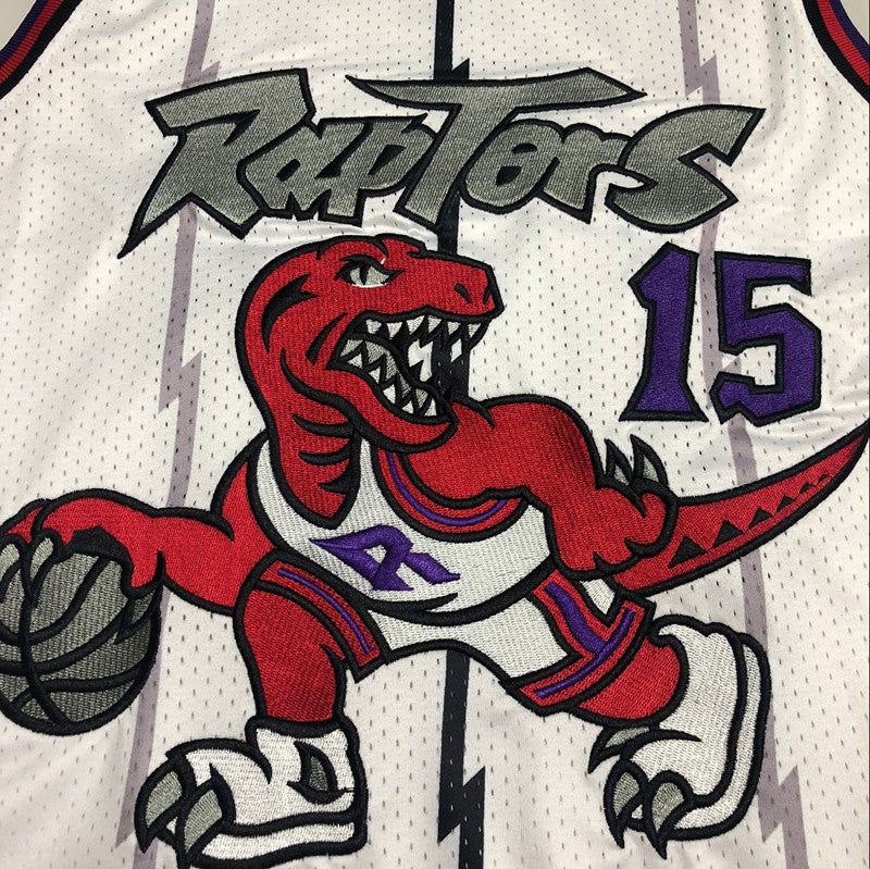Men’s Toronto Raptors 1998-99 #15 Vince Carter Jersey White