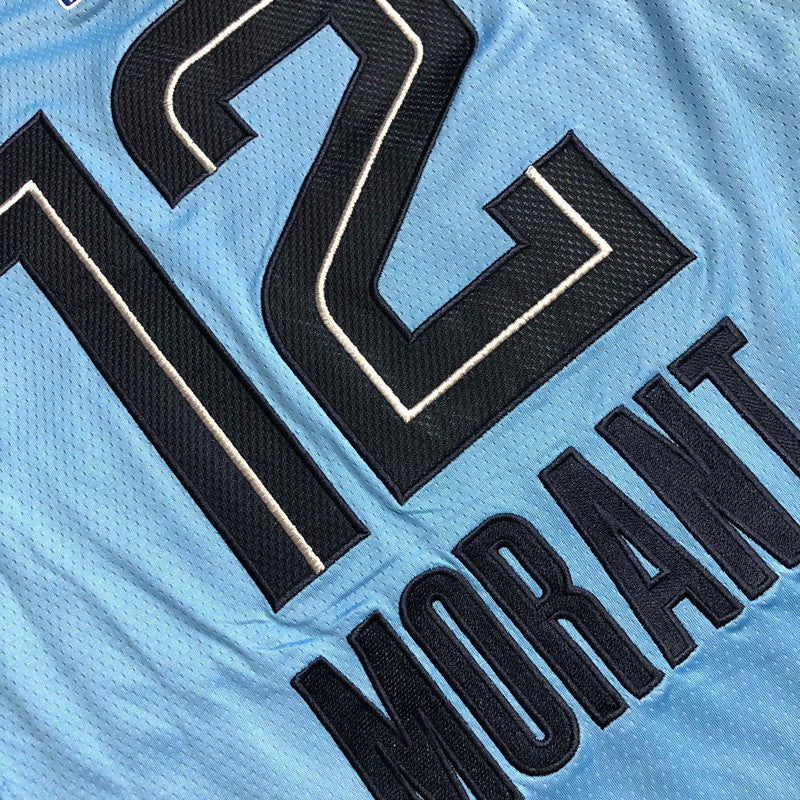 Men’s Memphis Grizzlies 2023 #12 Morant Blue Jersey