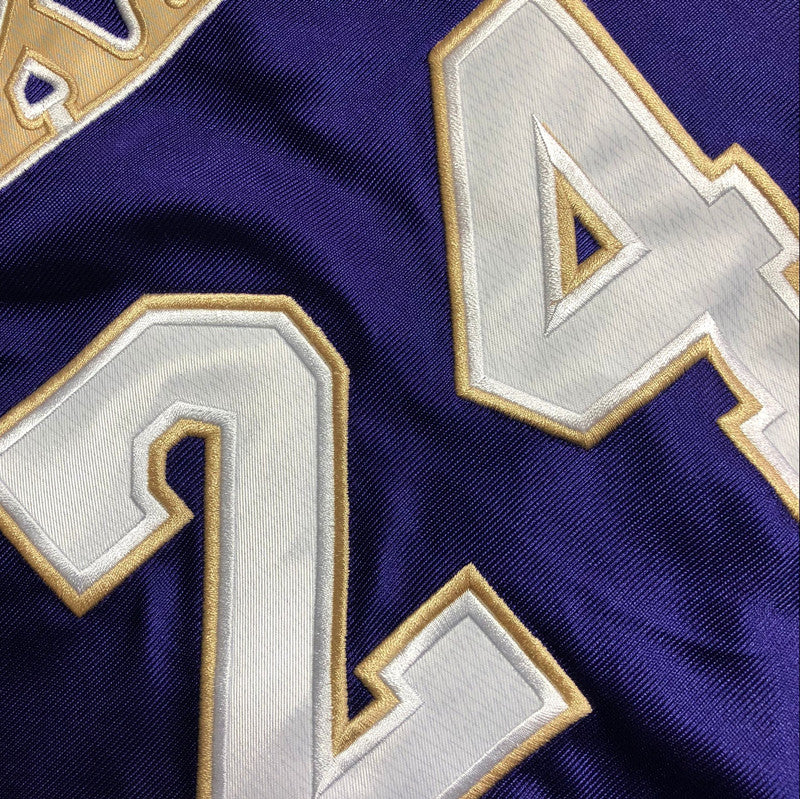 Men’s Los Angeles Lakers 1996-2016 Hall of Fame #24 Kobe Bryant Jersey Purple